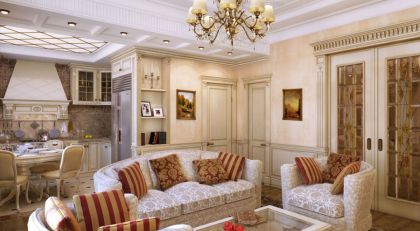 Гостиная в классическом стиле