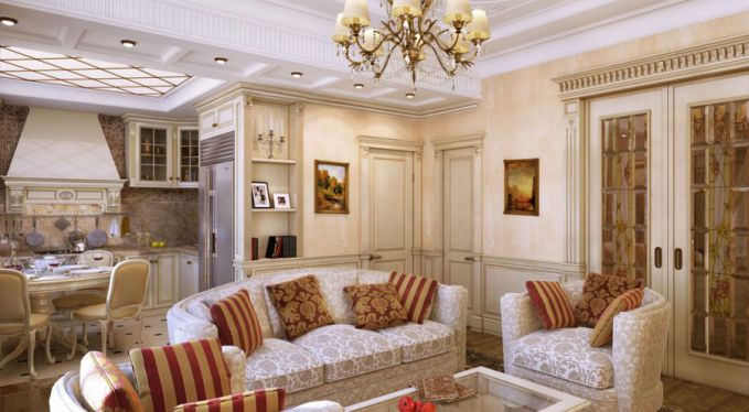 Гостиная в классическом стиле