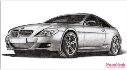 Как научиться рисовать машины карандашом?