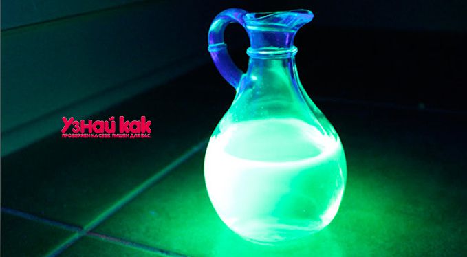 Как сделать светящуюся воду (рецепт 2)?