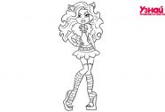 Как нарисовать Клодин Вульф из "Монстр Хай" (Monster High)?