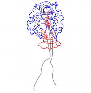 рисунок Клодин Вульф из монстр хай